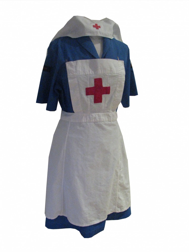 Ladies 1940s Wartime Red Cross Nurse Costume Size 14 - 16 Image